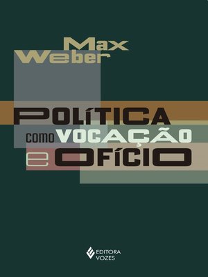 cover image of Política como vocação e ofício